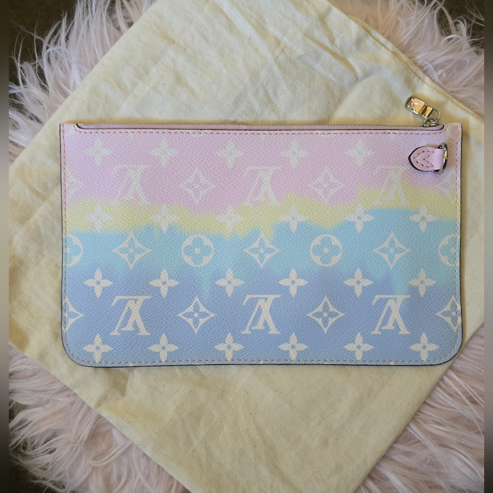 Louis Vuitton Monogram Escale Neverfull MM GM Pochette Pastel - Picture 3 of 13